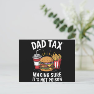 Postal Día del Padre Papá Impuesto Asegurándose de que no