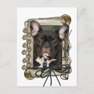 Postal Día del Padres - Papas de piedra - Bulldog francés