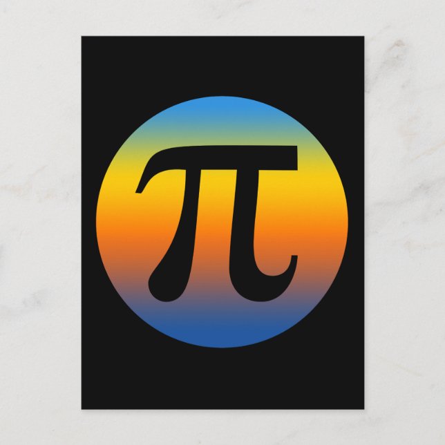 POSTAL DÍA DEL PI VINTAGE (Anverso)