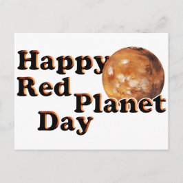 Postal Día del planeta rojo
