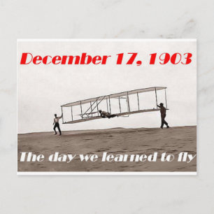 Postal Día en que aprendimos a volar