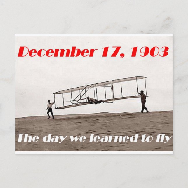 Postal Día en que aprendimos a volar (Anverso)