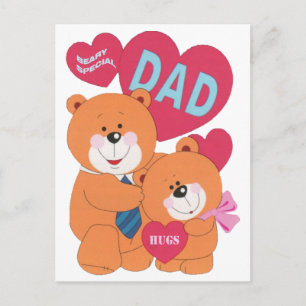Postal Día especial del padre y la hija