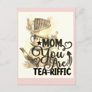 Postal Día Feliz de las Madres Amante del Té Mamá Chiste