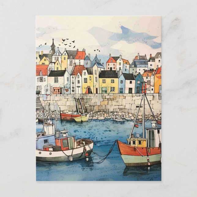 Postal Día Fuera A Orillas Del Mar (Anverso)