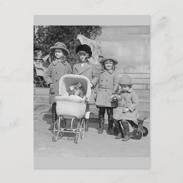 Postal Día fuera de chicas, 1922 (Anverso)