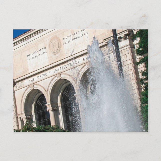 Postal DIA - Instituto de Artes de Detroit (Anverso)