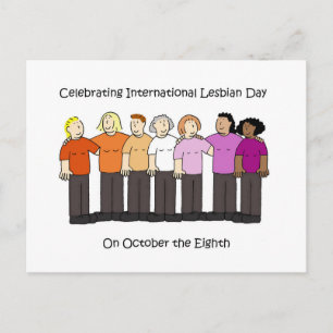 Postal Día Internacional de la Lesbiana 8 de octubre