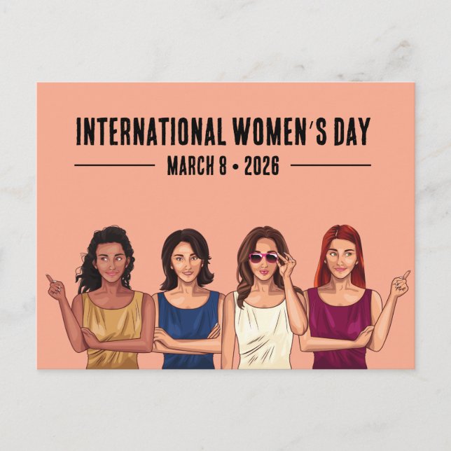 Postal Día Internacional de la Mujer (Anverso)