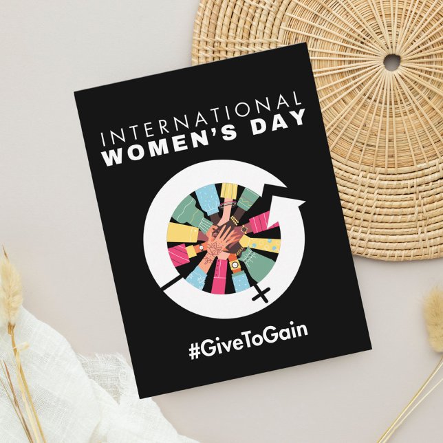 Postal Día Internacional de la Mujer 2026 Dar para Ganar (Subido por el creador)