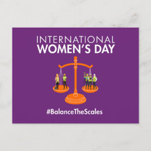 Postal Día Internacional de la Mujer 2026 Equilibrar las