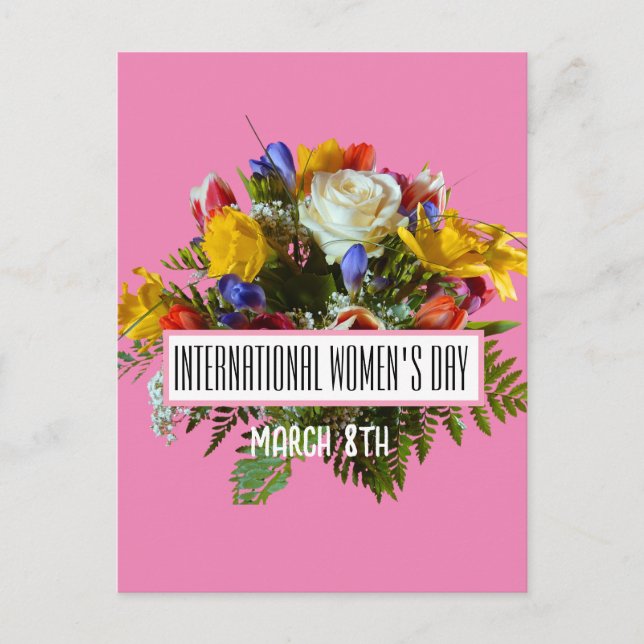 POSTAL DÍA INTERNACIONAL DE LA MUJER 8 DE MARZO (Anverso)