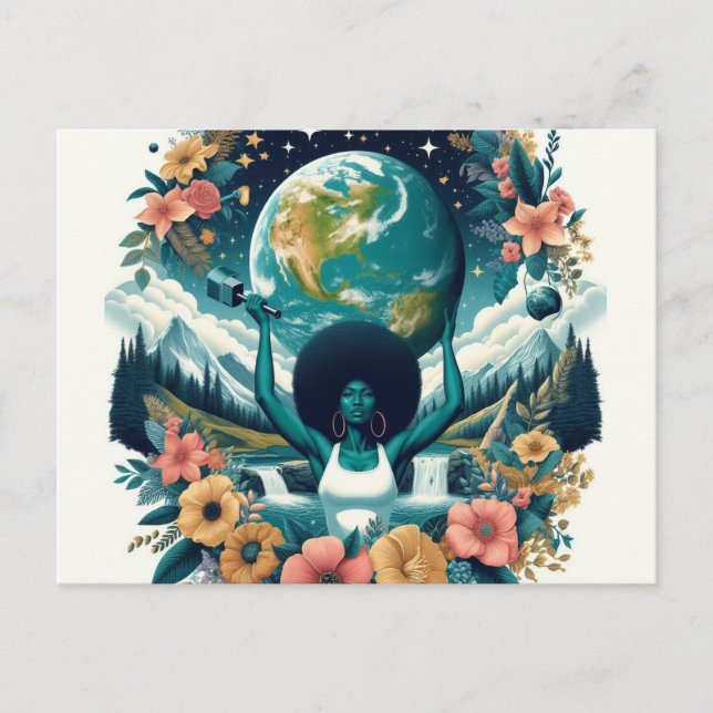 Postal Día Internacional de la Mujer Feliz Día de la Muje (Anverso)