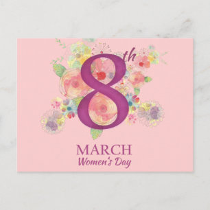Postal Día Internacional de la Mujer: Floral Bouquet Marz