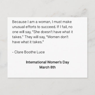 Postal Día Internacional de la Mujer - Todas las mujeres
