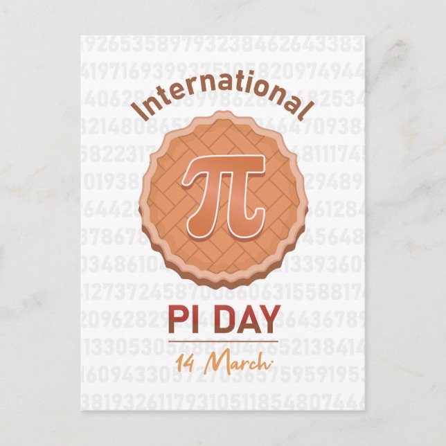 Postal Día Internacional De La Pi (Anverso)