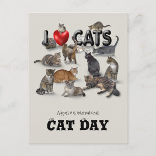 Postal Día Internacional del Gato