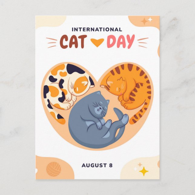 Postal Día Internacional del Gato (Anverso)