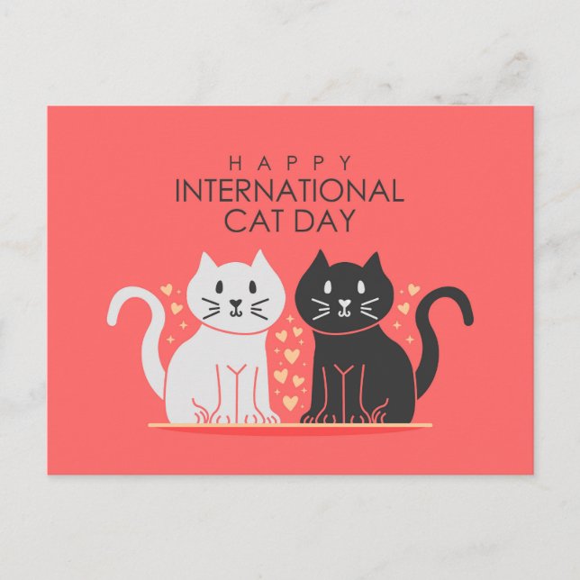 Postal Día Internacional del Gato (Anverso)