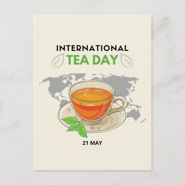 Postal Día Internacional del Té (Anverso)