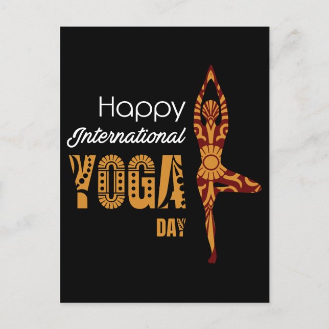 Postal Día Internacional del Yoga (Anverso)