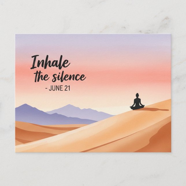 Postal Día Internacional del Yoga (Anverso)