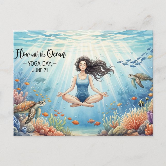 Postal Día Internacional del Yoga (Anverso)