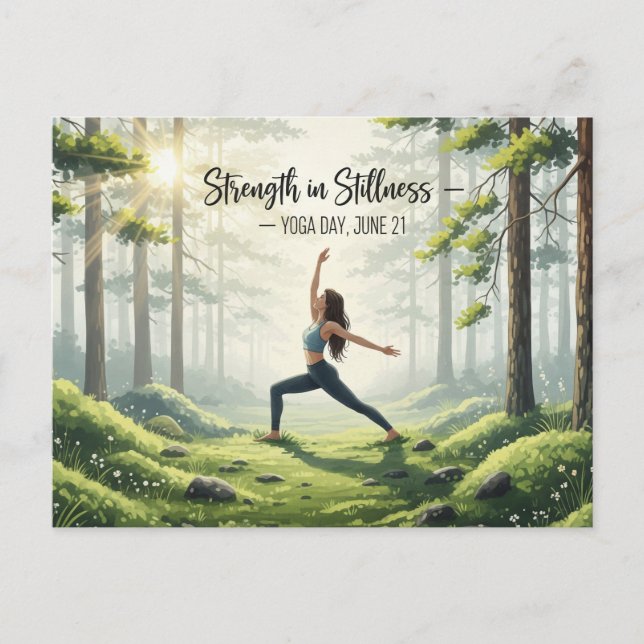 Postal Día Internacional del Yoga (Anverso)