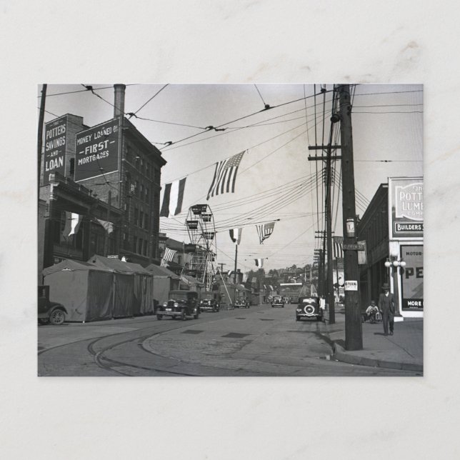 Postal Día Justo en Liverpool Oriental Ohio (Anverso)