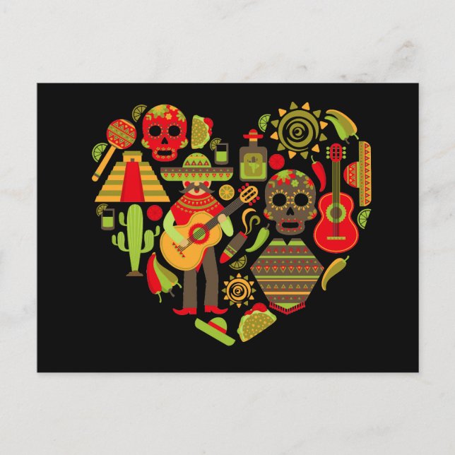 Postal Día Mexicano de los Muertos México (Anverso)