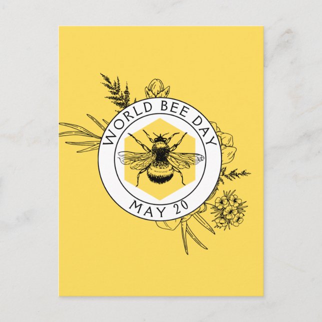 Postal Día Mundial de la Abeja (Anverso)