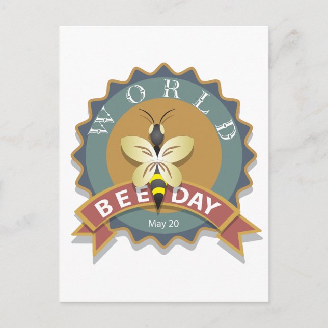 Postal Día Mundial de la Abeja 20 de mayo (Anverso)