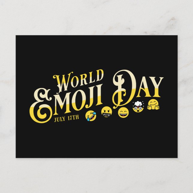 Postal Día Mundial de la Emoji (Anverso)