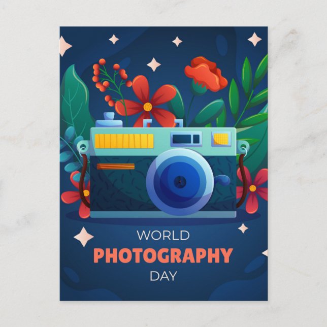 Postal Día Mundial de la Fotografía (Anverso)
