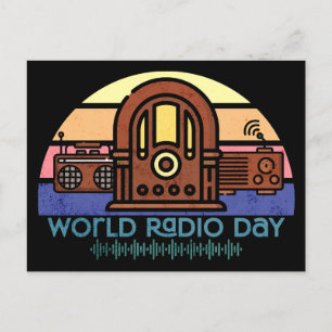 Postal Día Mundial de la Radio Retro