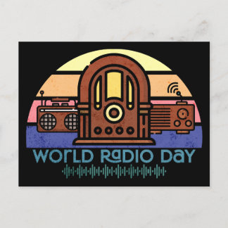 Postal Día Mundial de la Radio Retro