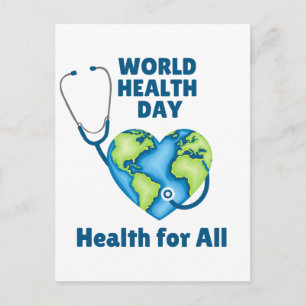 Postal Día Mundial de la Salud Salud Para Todos