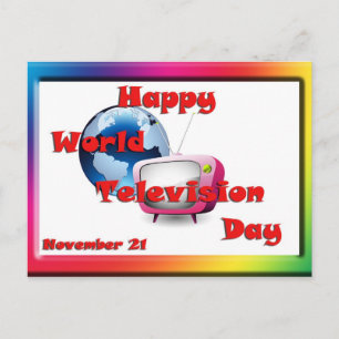 Postal Día Mundial de la Televisión 21 de noviembre