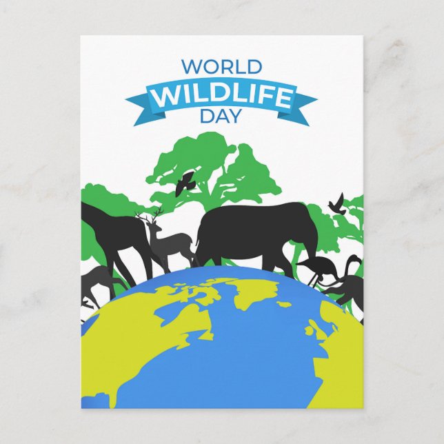 Postal Día Mundial de la Vida Silvestre (Anverso)