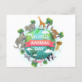 Postal Día Mundial de los Animales