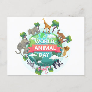 Postal Día Mundial de los Animales