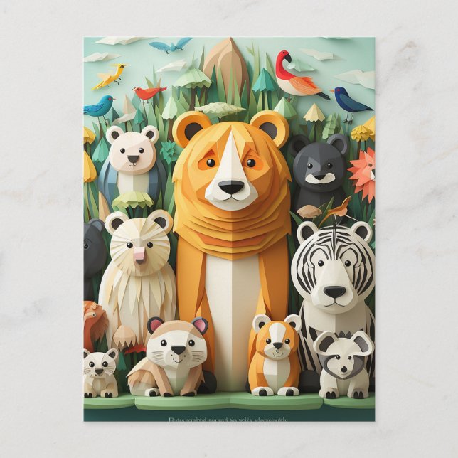 Postal Día Mundial de los Animales (Anverso)