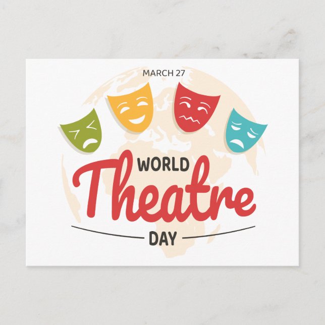 Postal Día Mundial del Teatro (Anverso)