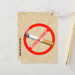 Postal Día Mundial sin Tabaco