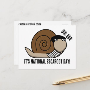Postal Día Nacional del Escargot