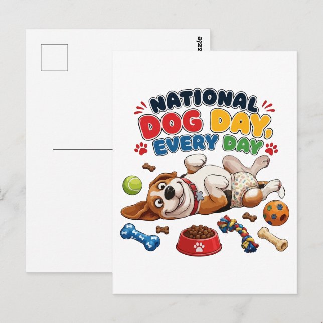 Postal Día Nacional del Perro Todos los Días (Anverso / Reverso)