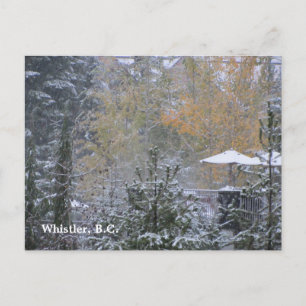 Postal Día nevado en Whistler B.C.