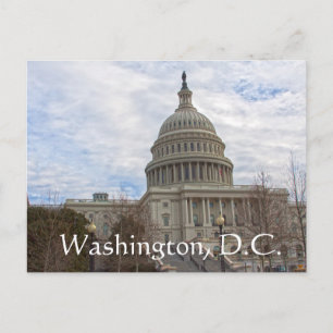 Postal Día nublado en el Capitolio