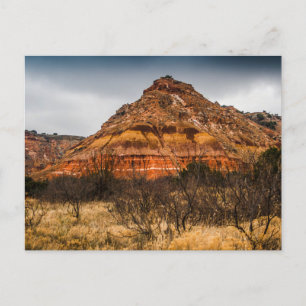 Postal Día nublado sobre el Parque Estatal Palo Duro Cany