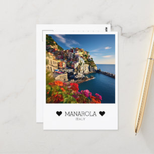 Postal Día personalizado y soleado en Manarola, Italia